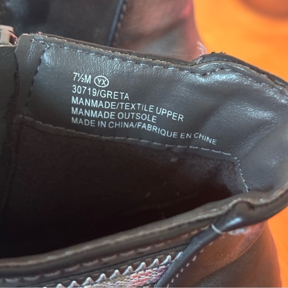 Maurices Black Ankle Boots Size 7.5 Western Boho Zip Booties - Picture 6 of 10